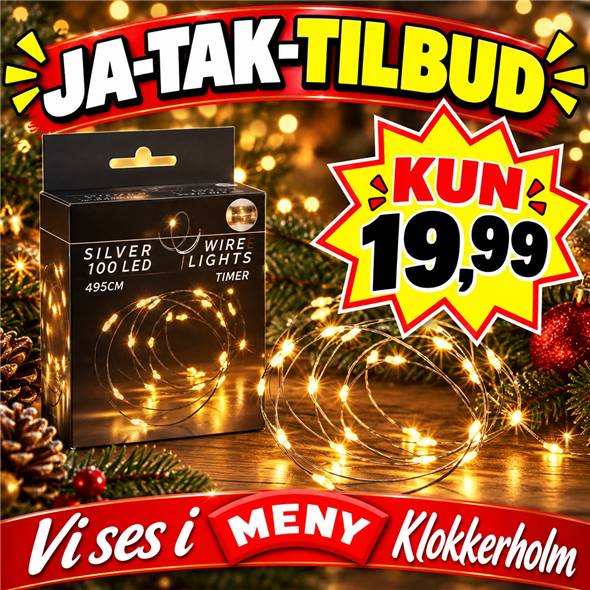 Lyskæde silverwire indendørs
