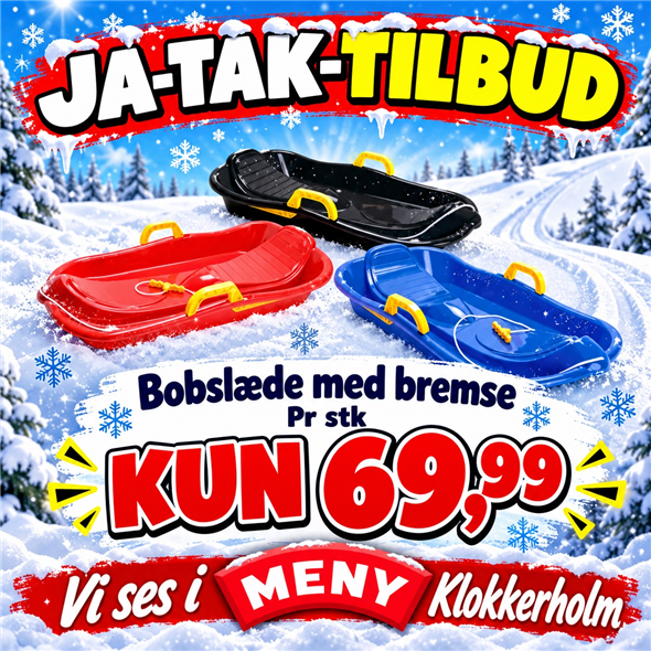 Bobslæde med bremser